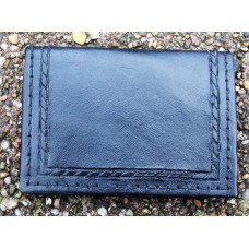 Black Handcrafted Classic Credit Card Case